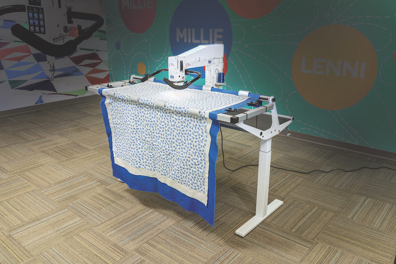 photo of the apqs ellie longarm machine